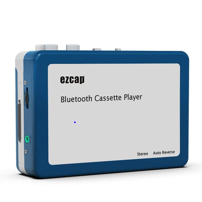 BT-cassettespeler Walkman-cassettespeler Draagbare retro-luidspreker Draadloze BT-verbinding blauw