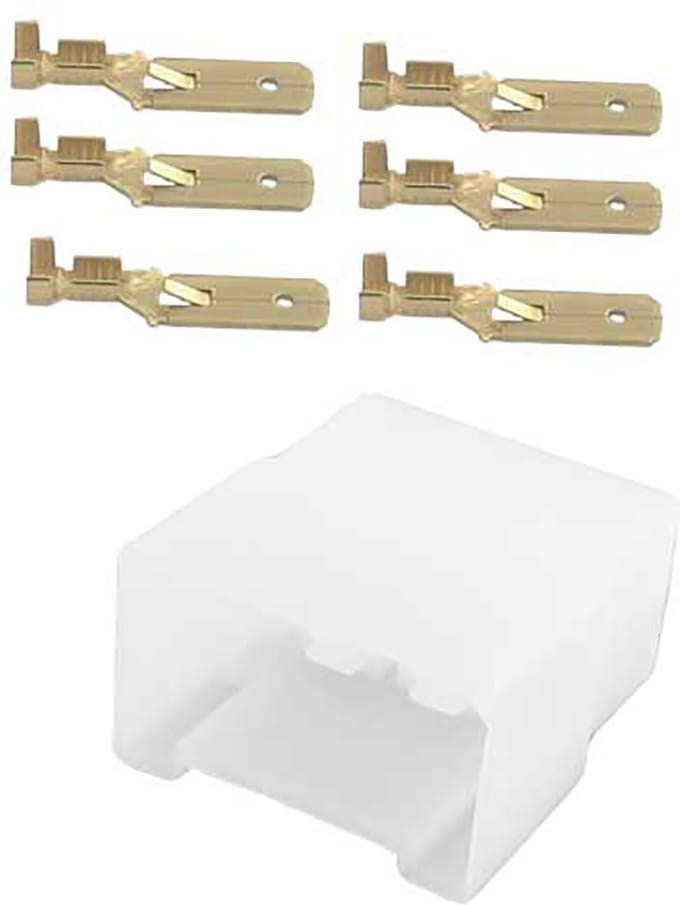 6 polig female connector set