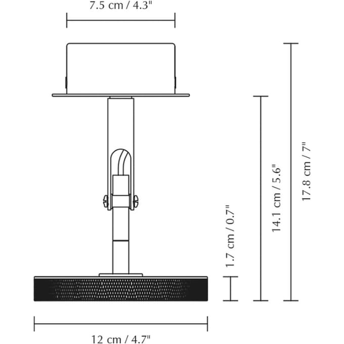 UMAGE Asteria Spot wand-/plafondlamp - UmagePlatedBrass
