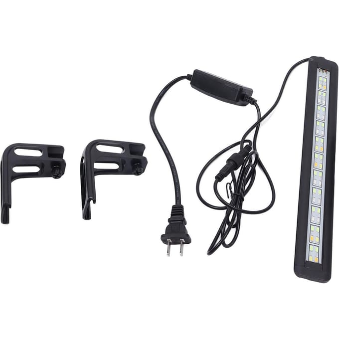 Aquariumlamp 80 stuks LED-kralen 16,8W Hoge Helderheid Volledig Spectrum Aquariumlamp black