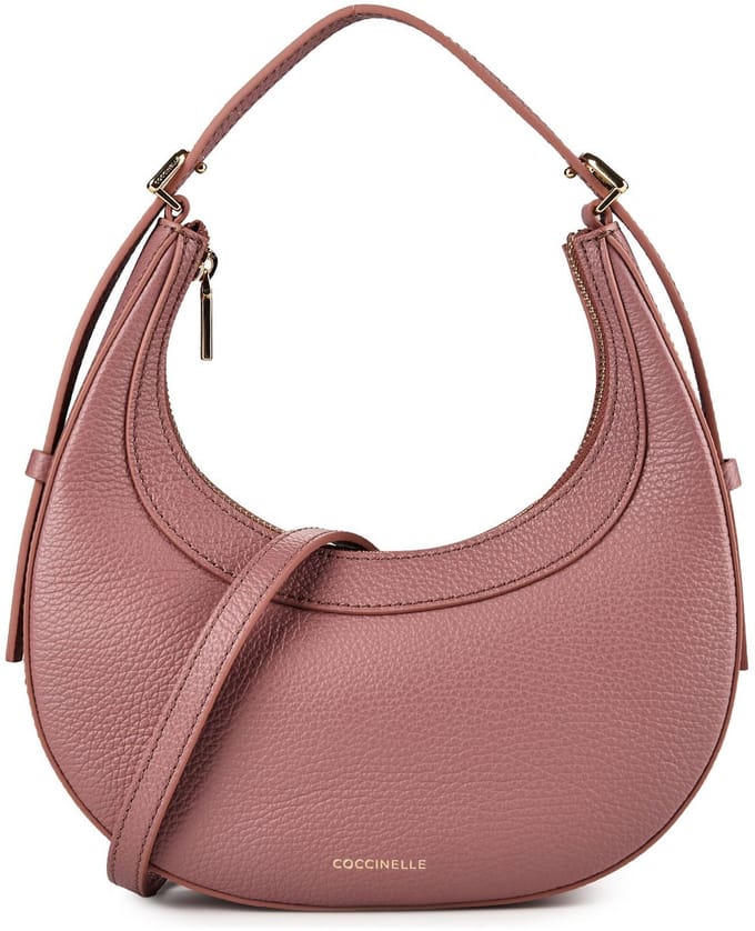 Coccinelle Whisper Handtas Leder 23 cm - Dames - winter rose