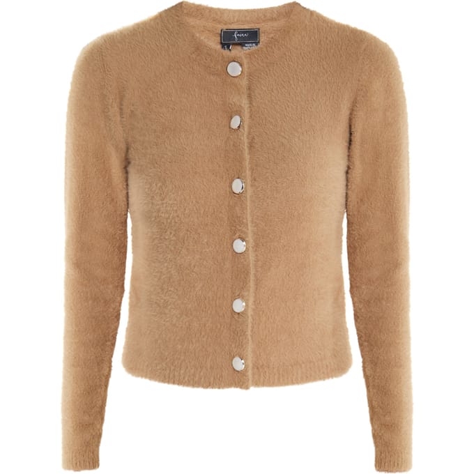 Faina Vest Dames Kameel