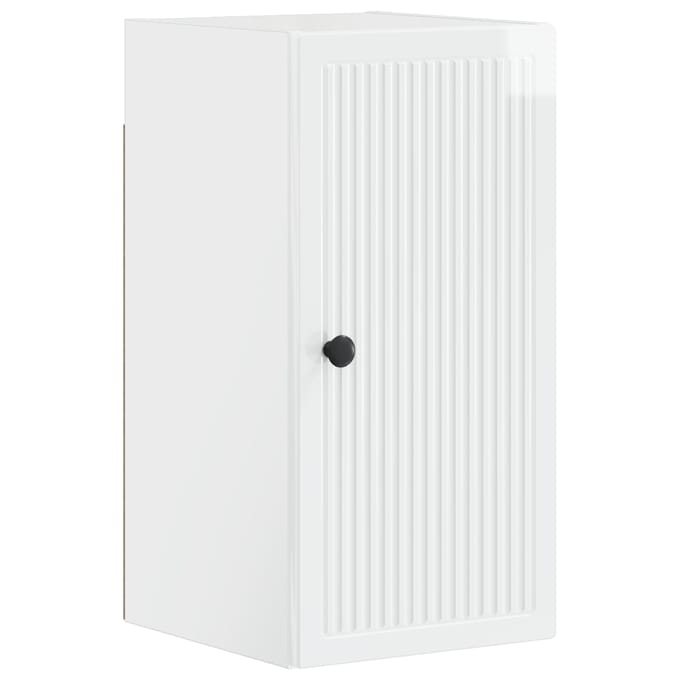 vidaXL - Badkamer - wandkast - EDE - Hoogglans - Wit - 30 - x - 31 - x - 59 - cm