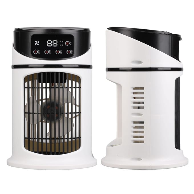 Mini climatiseur portable multifonction, ventilateur de refroidissement à eau pour le bureau et la maison black
