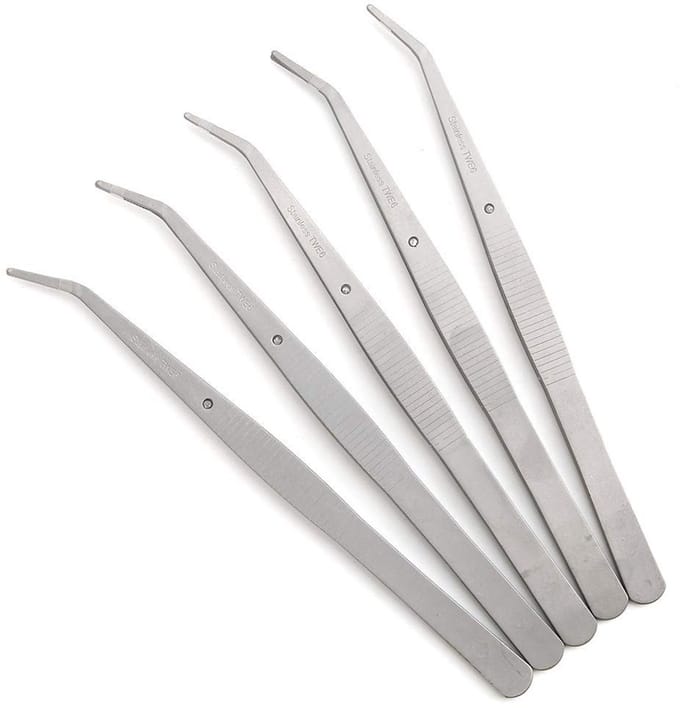 Dailygoods- Overlocker Accessoires - Curved Pincet - Roestvrij Stalen
