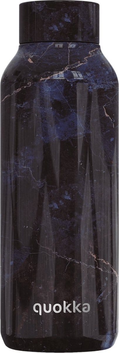 Quokka drinkfles RVS Solid Black Marble 510 ml