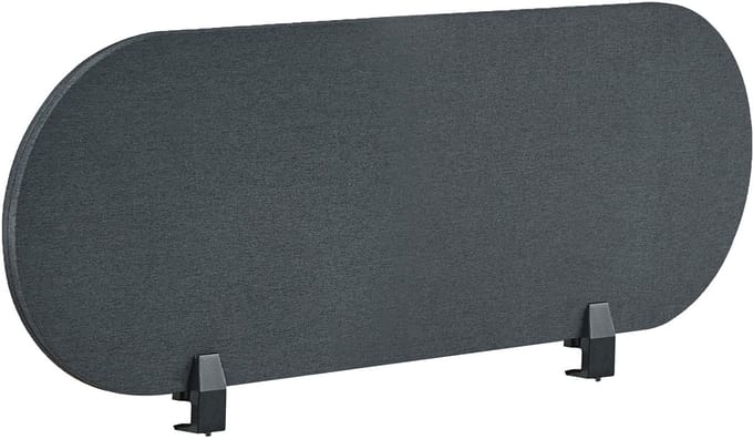 BELIANI SPARKY - Bureauscherm - Donkergrijs - 120 x 40 cm - Polyester