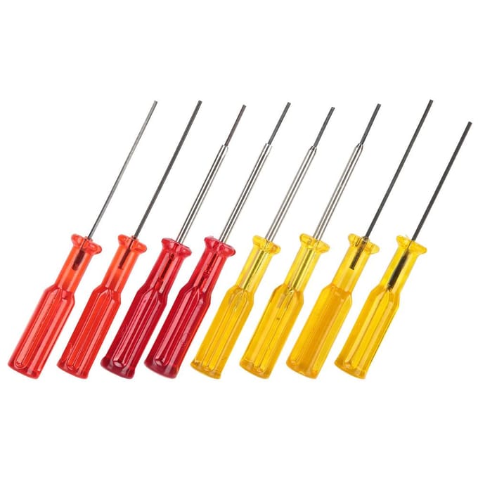 8 stuks zeskant dopsleutel schroevendraaier naald purl stretch naaimachine overlockmachine 1.5mm 1.6mm yellow