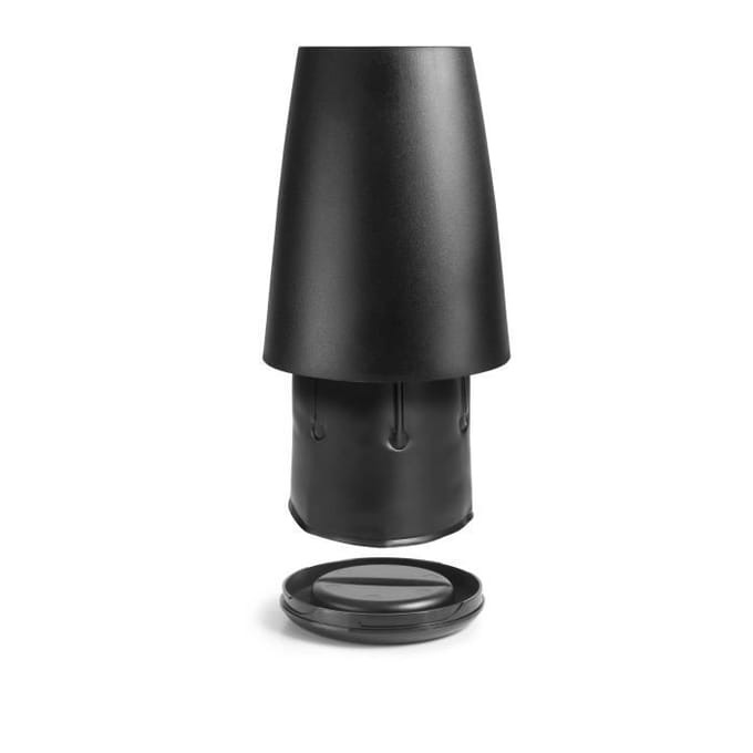 Refroidisseur de boissons - Confort - 15 x 21 cm - Plastique noir - Design pratique - Gel réfrigérant noir