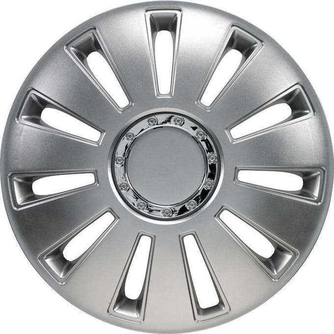 Autostyle Wieldoppen Silverstone Pro 15 Inch Abs Zilver Set Van 4