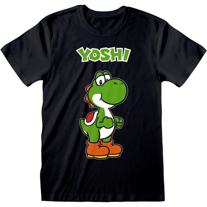 Super Mario - Gaming T-shirt - Yoshi - S tot XXL - zwart