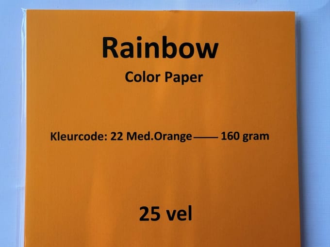 Rainbow Kl-22 Medium Oranje 160 gram papier