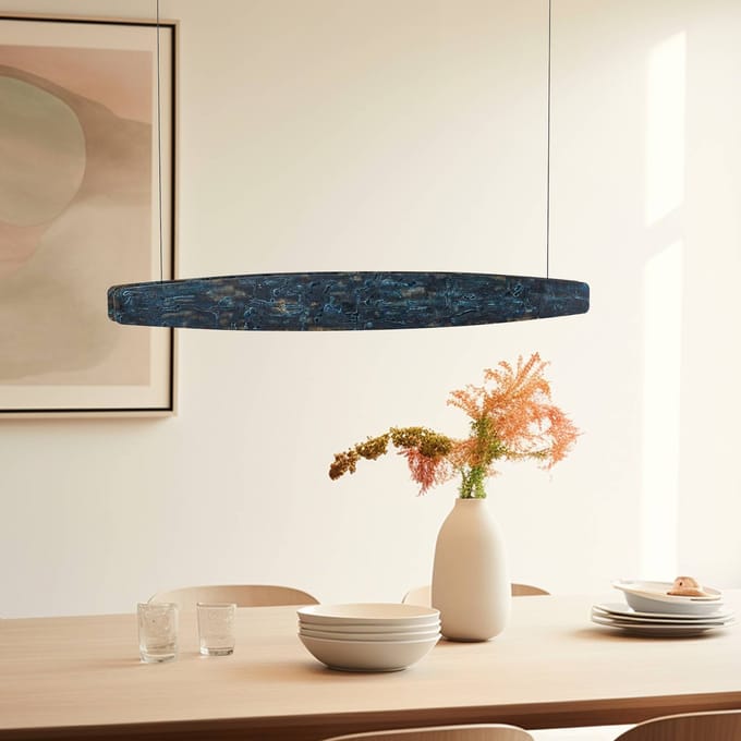 Quitani Lysia LED-hanger, geoxideerd/zwart, 118 cm