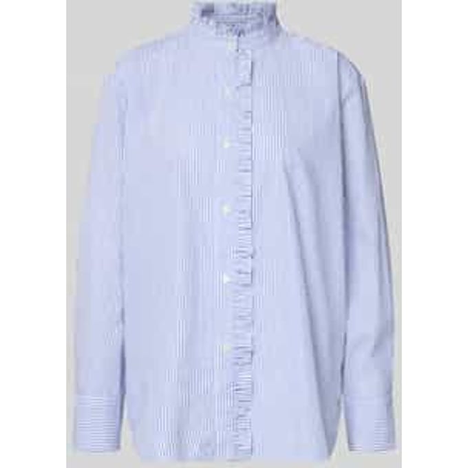 Relaxed fit overhemdblouse van puur katoen