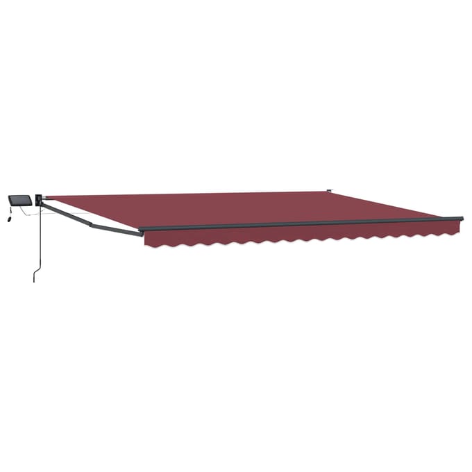 vidaXL - Handbediende - luifel - met - LED's - 4 - × - 3 - m
