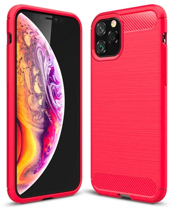 Mobiq Carbon Look Hoesje geschikt voor iPhone 11 - Flexibele TPU Case