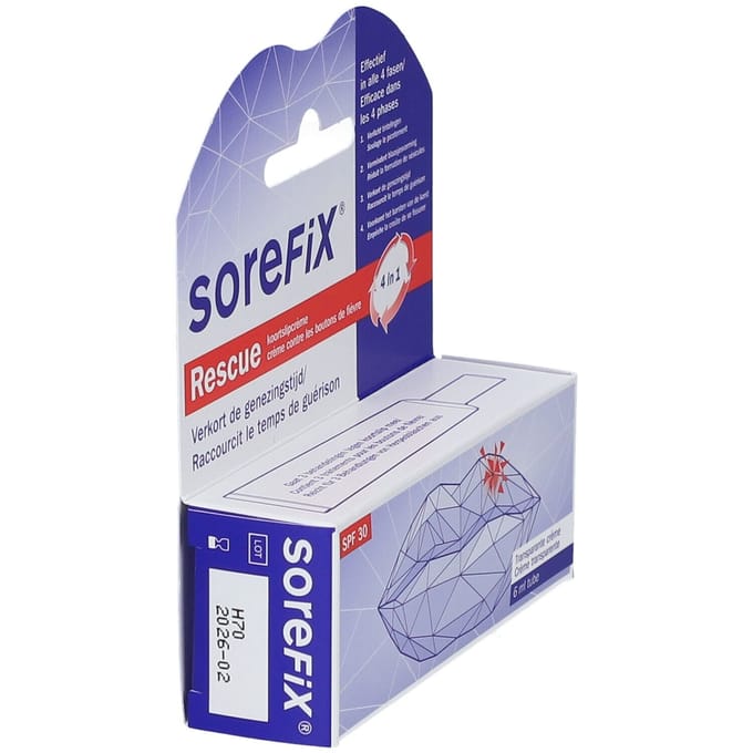 SoreFix® Rescue Koortslipcrème 4-in-1 SPF30 6 Crème
