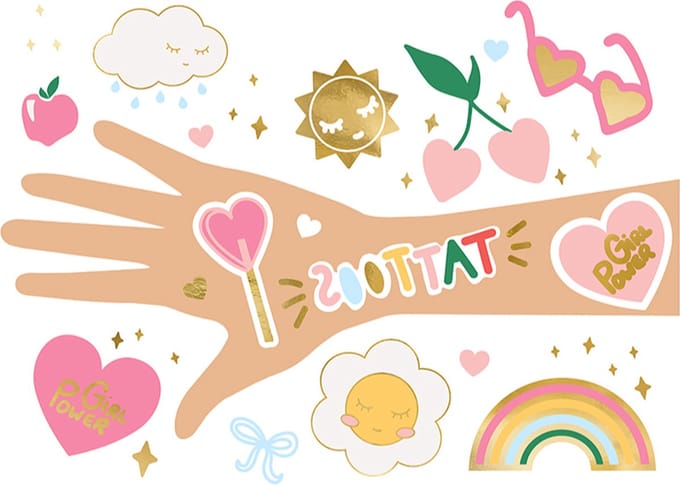 PartyDeco - Tattoo Daisy