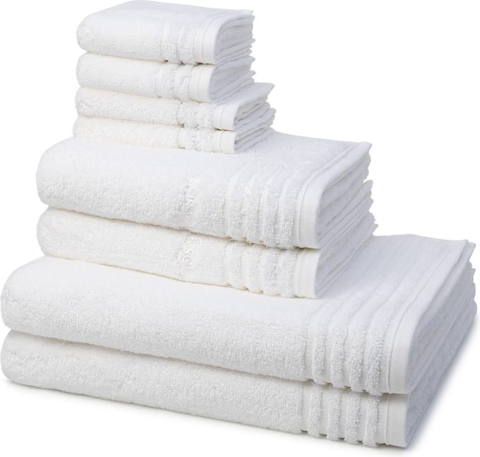 Vossen 2 X zeep- 2 X gast- 2 X douche- 2 X handdoek in een set Vienna Style Supersoft