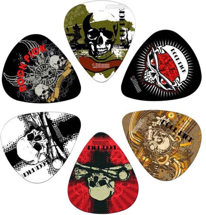 Boston BRP6-100 Plectrums 6-Pack Celluloid 1.00 Millimeter