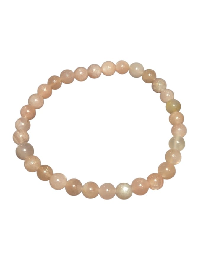 Maansteen armband elastisch.