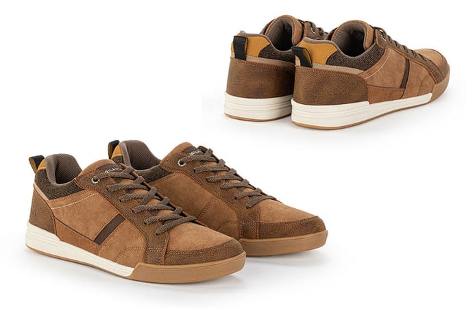 Milanoro - Stijlvolle, comfortabele sneakers voor heren - Cognac - Maat 43