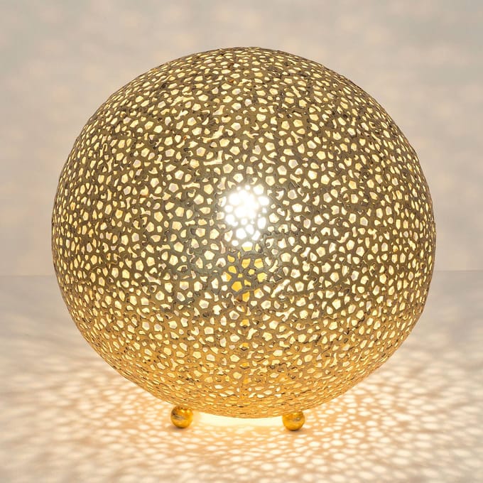 Holländer Tafellamp Lily Grande, Ø 43 cm, goud