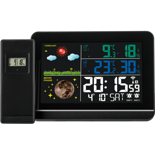 LIVARNO HOME Draadloos weerstation (Zwart)