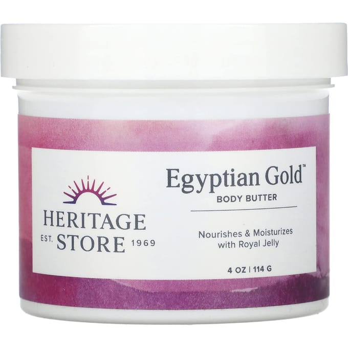 Or Égyptien, Beurre Corporel, 114G(4oz) white