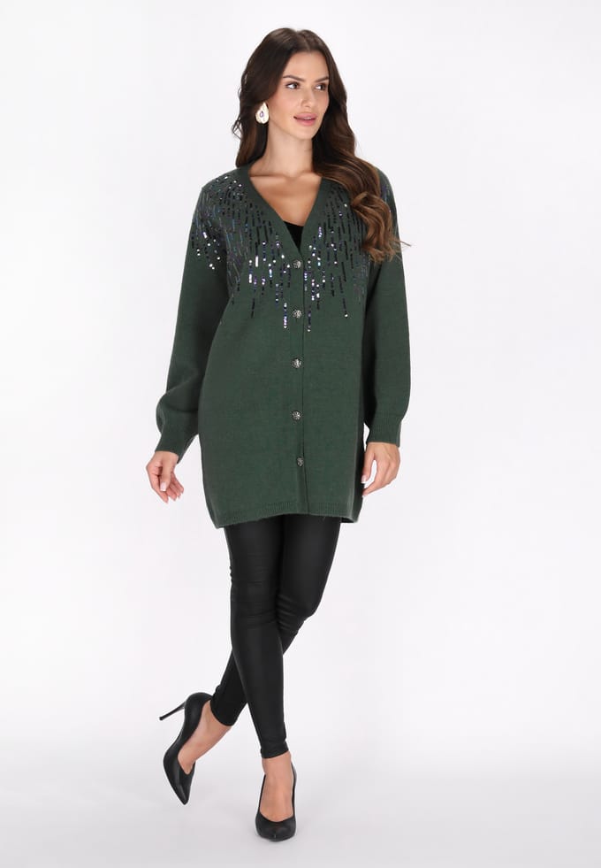Faina Vest Dames donkergroen