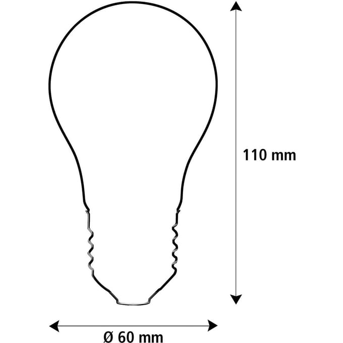 Segula LED Fire Flame Line E27 0,8W matte lamp 1800K decoratief