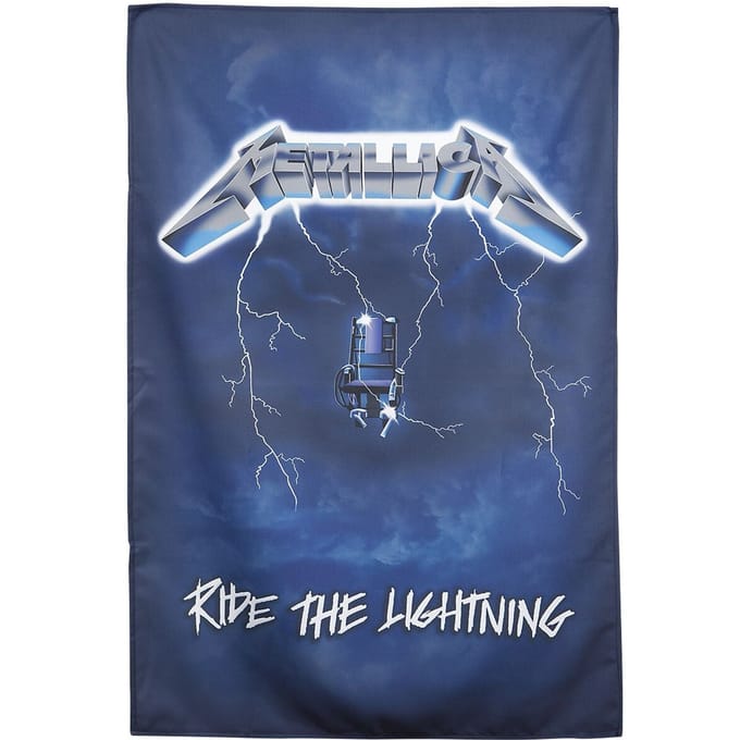 Metallica Textiel Poster Flag - Ride The Lightning Multicolours