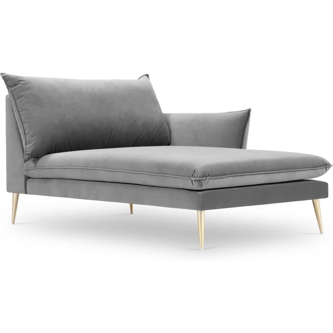 Chaise Longue Elio rechts velvet | Milo Casa