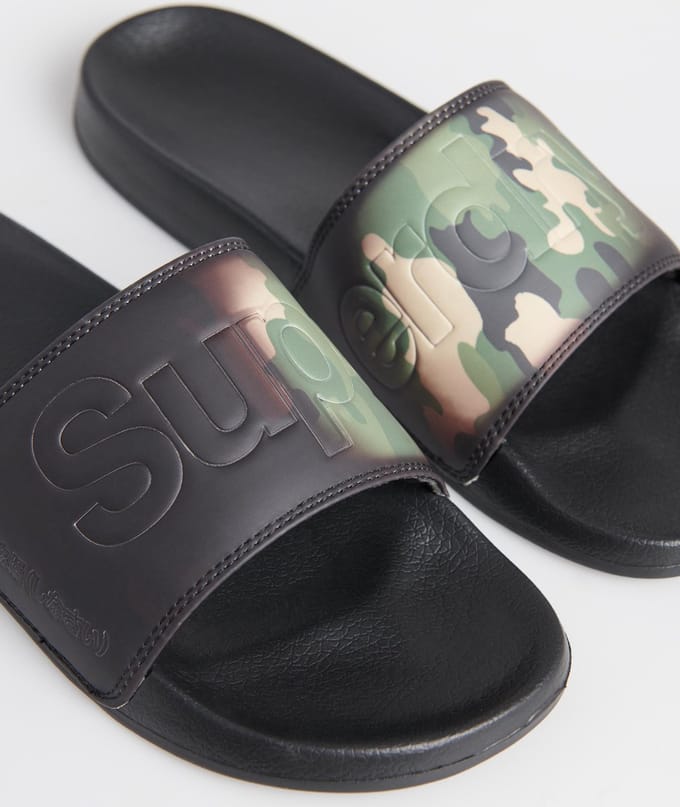 Superdry - maat 42-43 - Magic Camo Beach Slide Heren Slippers