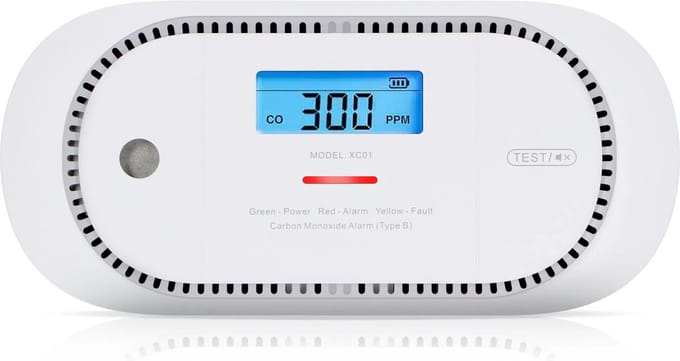 X-Sense XC01 Koolmonoxidemelder - 10 jaar batterij - 10 jaar Figaro® sensor - LCD display - Voldoet aan Europese norm