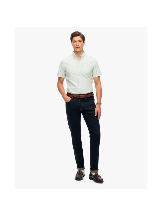 Superdry - Oxford-overhemd met korte mouwen - Heren - Shirts