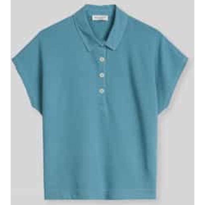 poloshirt in loose fit van puur katoen