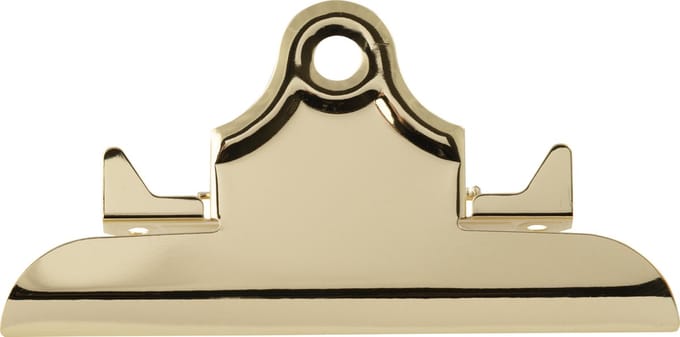 LPC Papierklem Klembordklem - goud - 145 mm -10 stuks