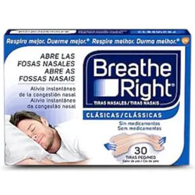 Breathe Right Bandelettes Nasales Petite Taille 30 Unités blue