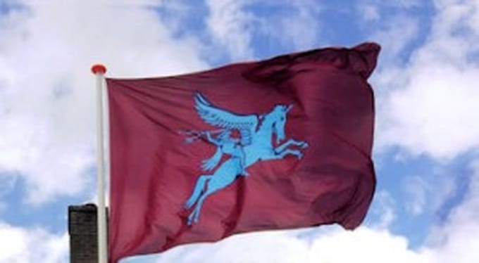 Airborne Pegasus Vlag 100 x 150 cm | Authentieke Uitvoering | 160 Grams Spun Polyester