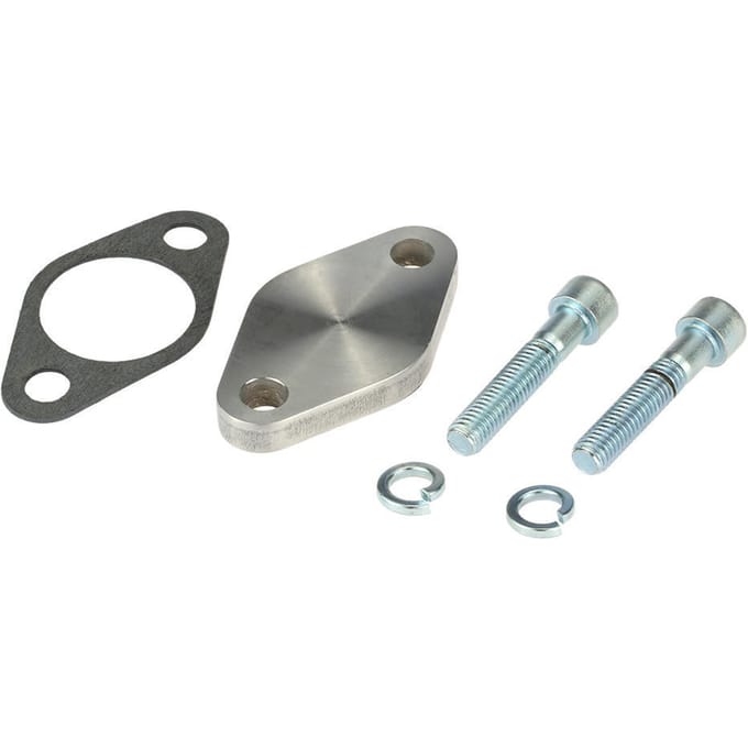 Kit de plaques de bloc d'obturation de vanne EGR de 8mm avec joint pour BMW E53 E65 E66 E38 E39 E46 E90 argenté