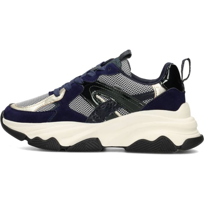 POSH by Poelman GIGI Dames Sneakers - Donkerblauw