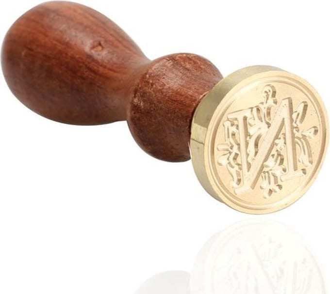 Houten Stempel met Letter N | Wax Seal | Stempelen