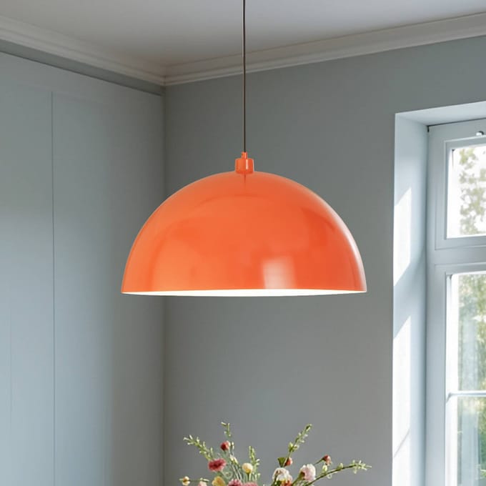 Opviq Hanglamp Kure, oranje, metaal, Ø 60 cm, E27