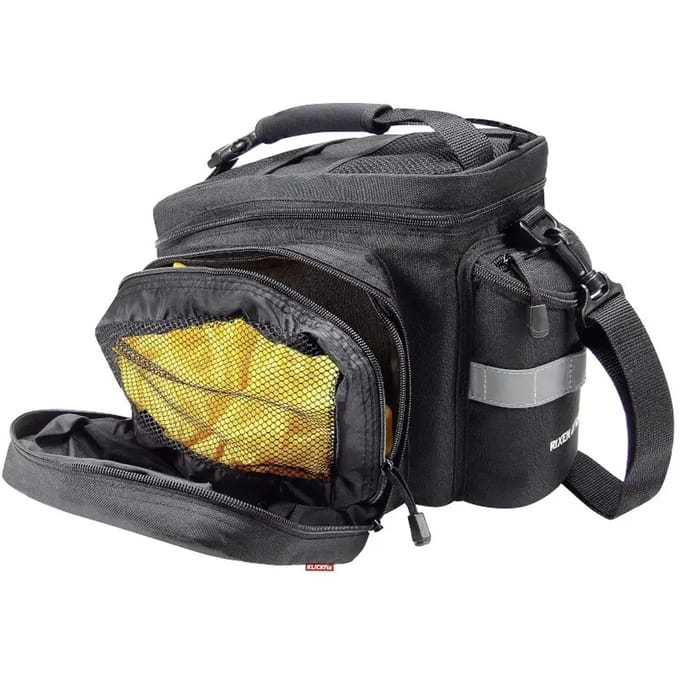 Klickfix Rackpack 2+ Uniklip 2 Fietstas 12-16l Zwart