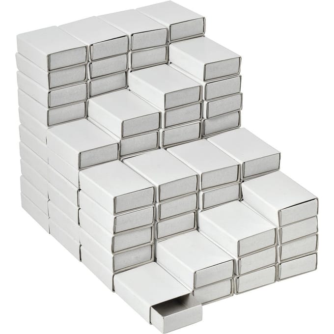 VBS Lucifersdoosje "Wit", 5 cm, 100 stuks