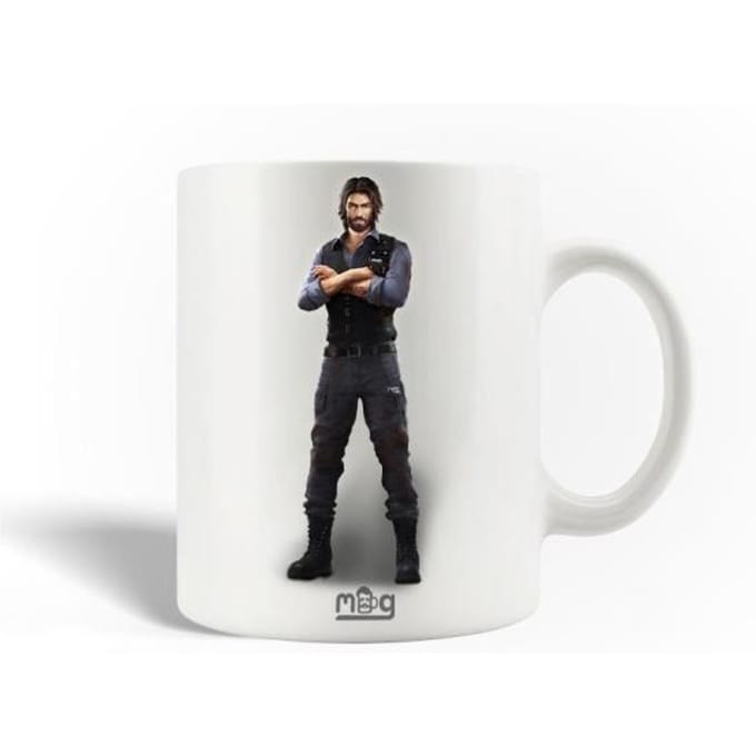 Mug en Céramique - MANIACASE - Andrew Free Fire - 30cl - Compatible Lave-Vaisselle - Blanc