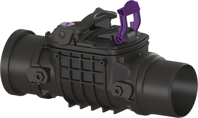 KESSEL-terugslagklep Staufix - DN 100, vrijliggend, Typ 2 R, 730100R