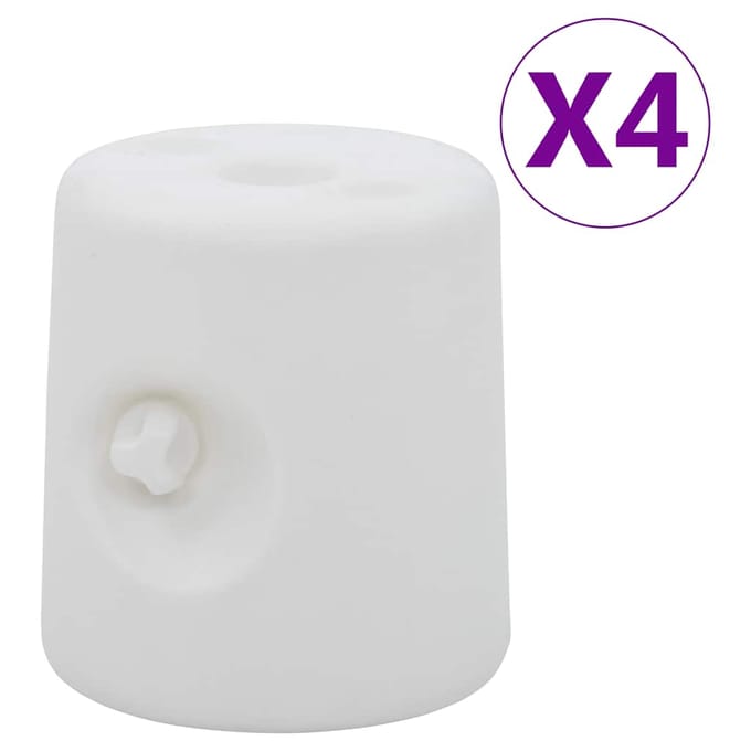 vidaXL - Prieelgewichten - 4 - st - PE - wit