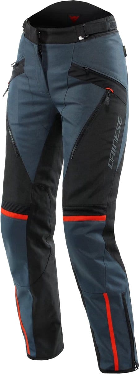 Dainese Tempest 3 D-Dry Dames Broek Ebony Zwart Lava Rood - Broek